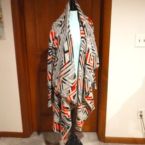 Lucky Brand Aztec drape cardigan duster